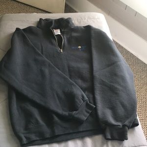Black 1/4 zip sweatshirt